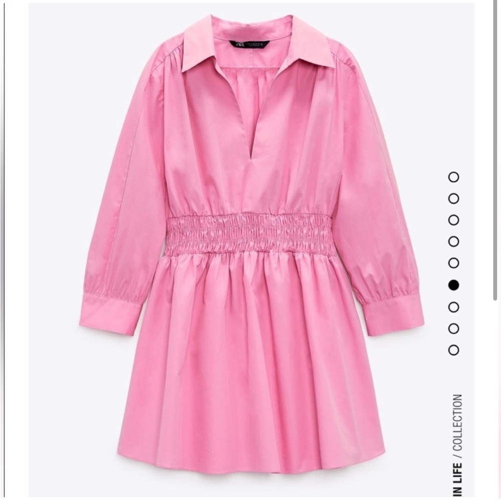 Zara mini dress pink